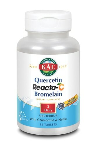 KAL Quercetin Reacta-C Bromelain (Кверцетин Бромелайн) 60 таблеток (KAL)