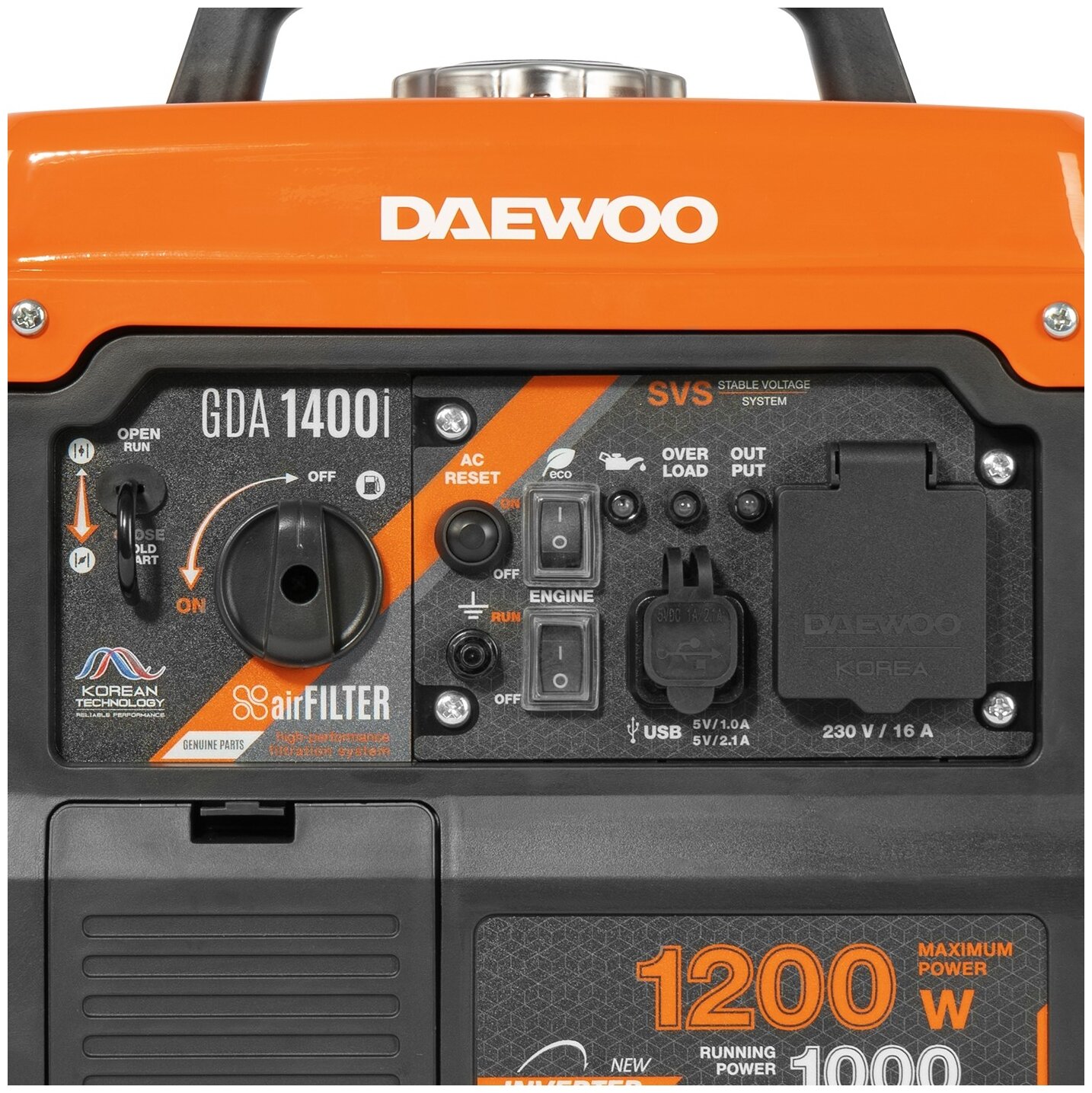 Инверторный генератор DAEWOO GDA 1400i - фотография № 4