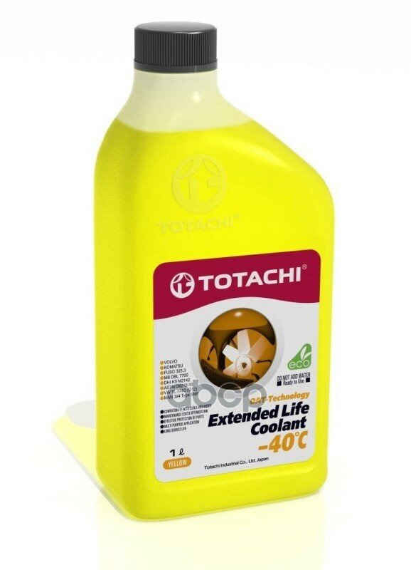 Totachi Extended Life Coolant Yellow -40C (1L)_Антифриз! Готовый Желтый TOTACHI арт. 43701