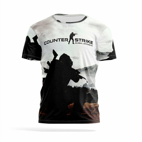 фото Футболка panin brand, размер 4xl, белый, черный