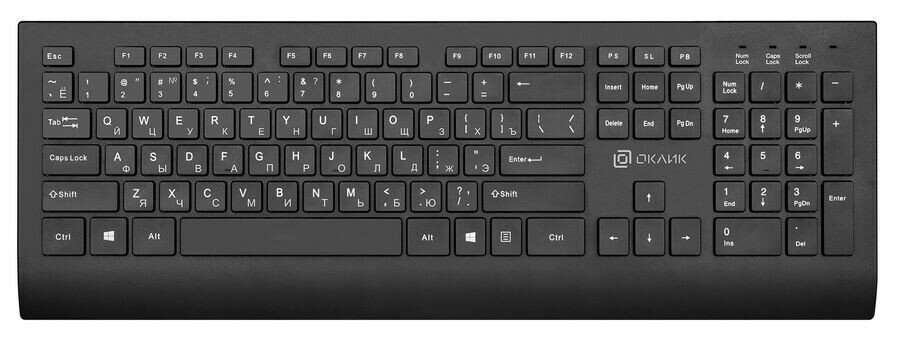 Клавиатура Oklick 155M черный (1678057)