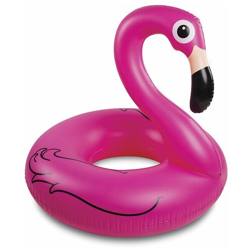Круг для плавания Розовый Фламинго 120 см надувной матрас