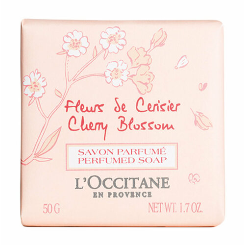 Мыло с ароматом цветущей вишни L'Occitane Cherry Blossom Perfumed Soap /50 мл/гр.