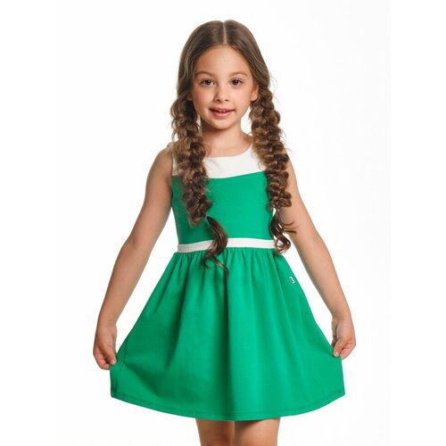 Платье Mini Maxi, размер 98, белый, зеленый