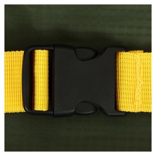 фото Сумка спортивная на пояс 29 × 10 см, 2 отделения, цвет зелёный onlitop