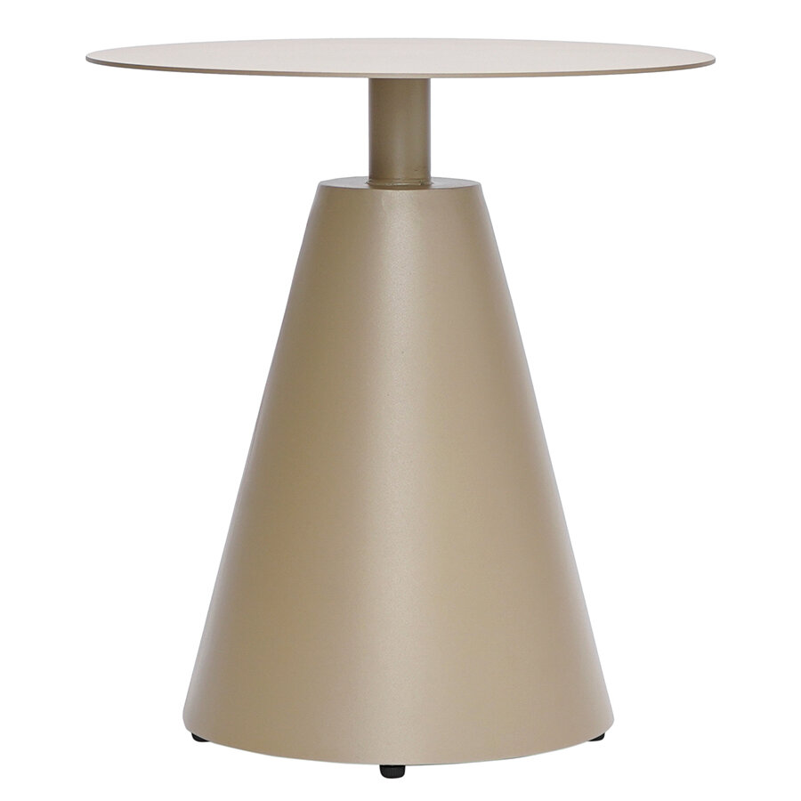 Столик кофейный прикроватный металлический круглый d50 см Marius бежевый Bergenson Bjorn BB0000458