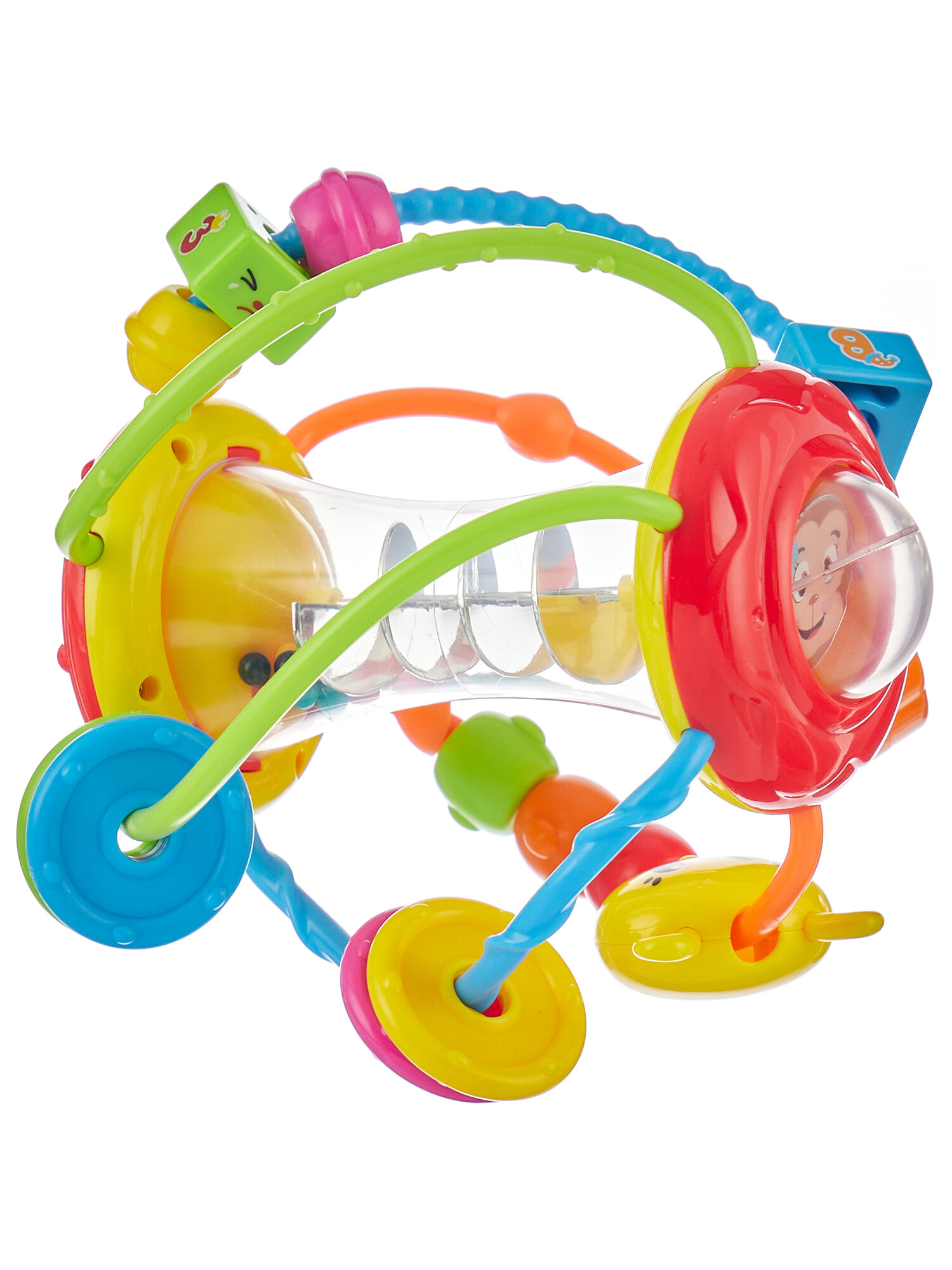 Развивающая игрушка-погремушка HOLA Забавный шар, с 3 месяцев