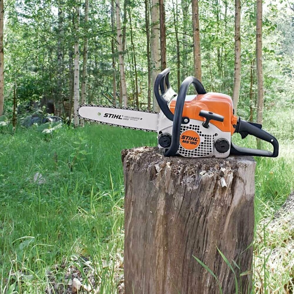 Бензопила STIHL MS 180 14" 1.5 кВт Цепь Шина 14 (чехол для шины в комплекте) - фотография № 5