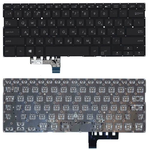 Клавиатура для ноутбука Asus UX331 UX331U UX331UA UX331UN черная с подсветкой 1980₽