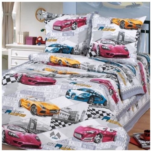 Лайт Постель комплект постельного белья c простыней на резинке 