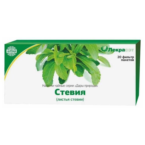 Стевия листья 1,5г 20 шт. фильтр-пакет Лекра-Сэт