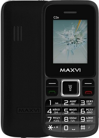 Телефон MAXVI C3n, 2 SIM, маренго