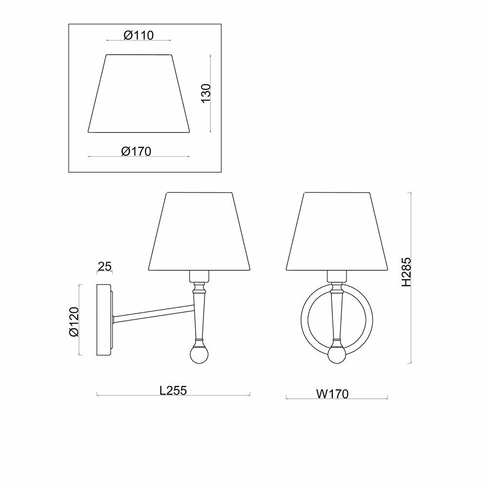 Бра Rosemary Freya FR5190WL-01BS1 - фото №7