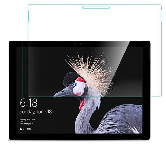 Защитное противоударное стекло MyPads для планшета Microsoft Surface Pro 5 с олеофобным покрытием