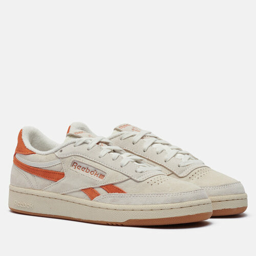 фото Кроссовки reebok club c revenge vintage, натуральная замша, размер 38.5, бежевый