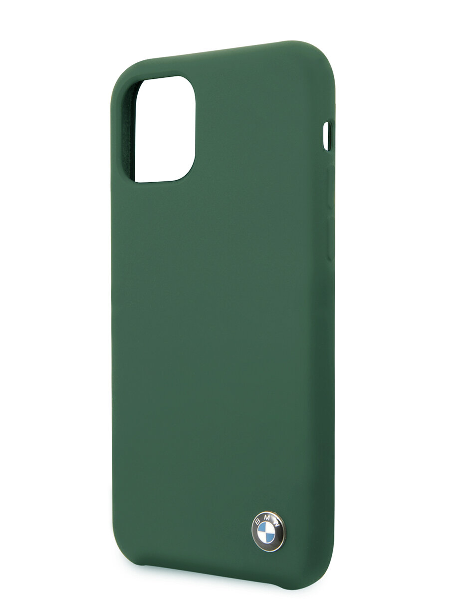 BMW для iPhone 11 чехол Signature Liquid silicone Hard Midnight green