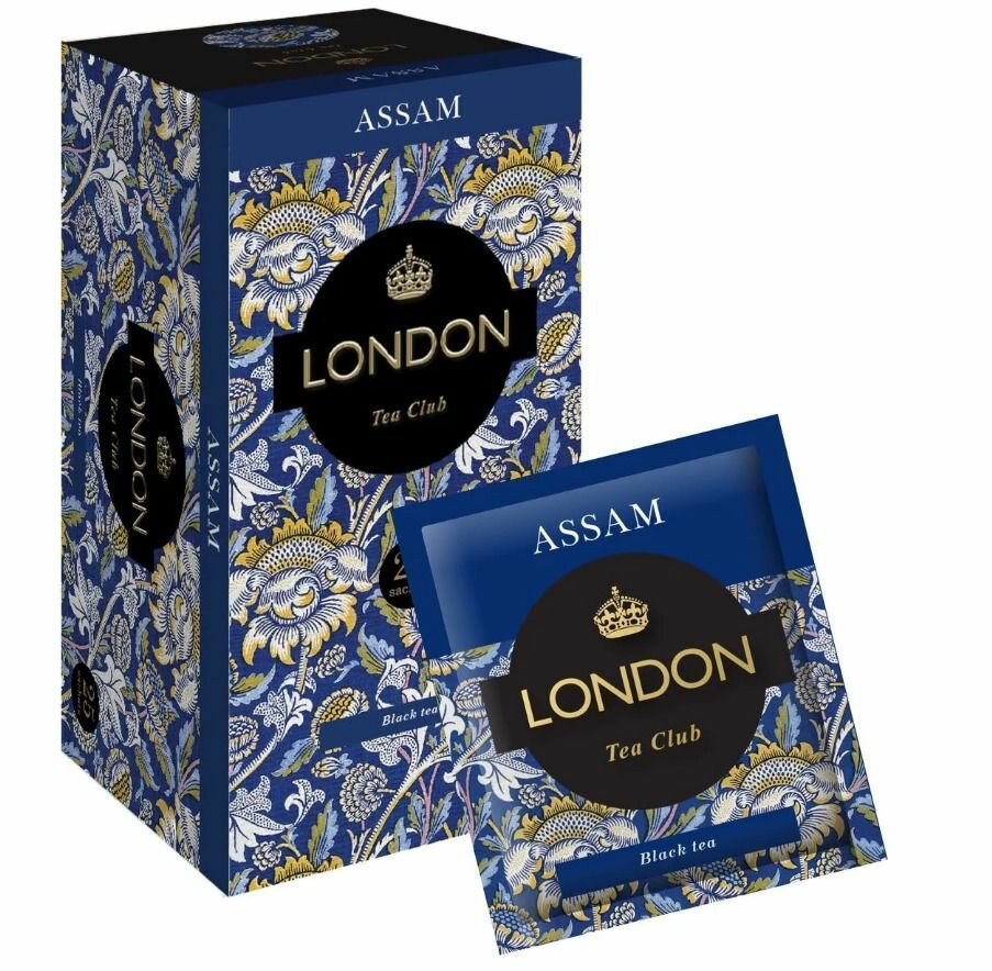 Набор ЧАЯ ТМ "London Tea Club"(GREEN 25*2г, Lemon 25*2г,Ginger-Orange 25*2г,Assam 25*2г), 12уп - фотография № 5