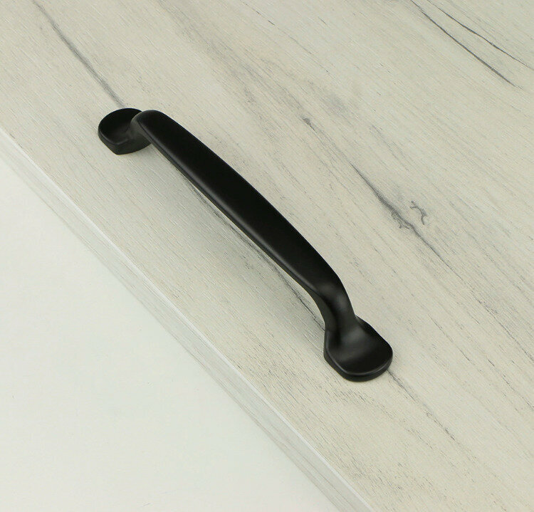 Ручка-скоба мебельная 96 мм черная - фотография № 6