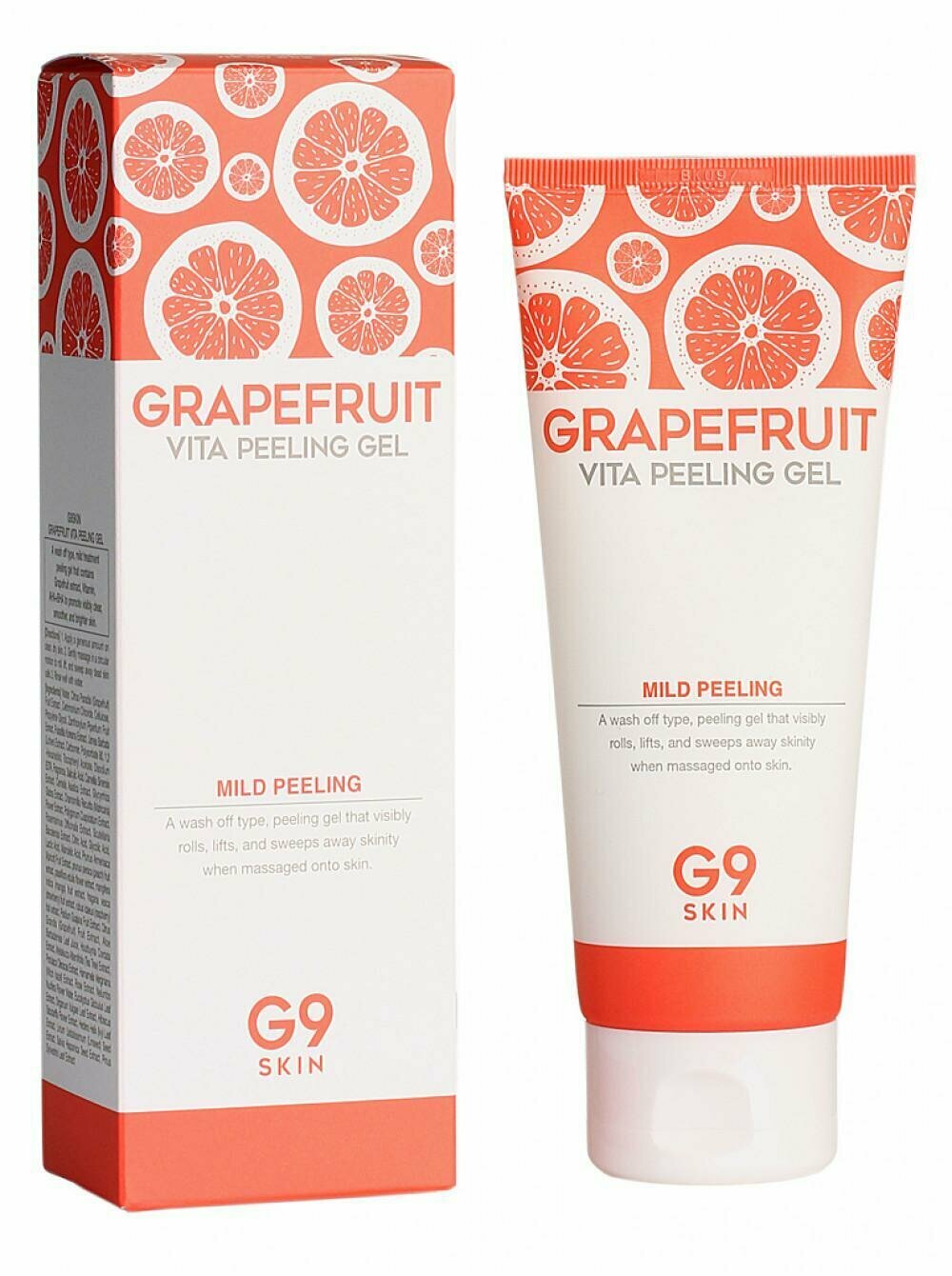 Гель-скатка для лица G9SKIN Grapefruit Vita Peeling Gel 150ml - фото №9