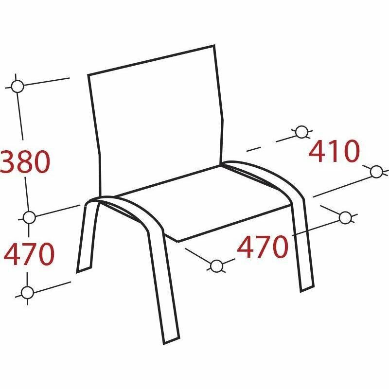 Стул EasyChair Изо С-11, металл/текстиль, цвет: черный - фотография № 2