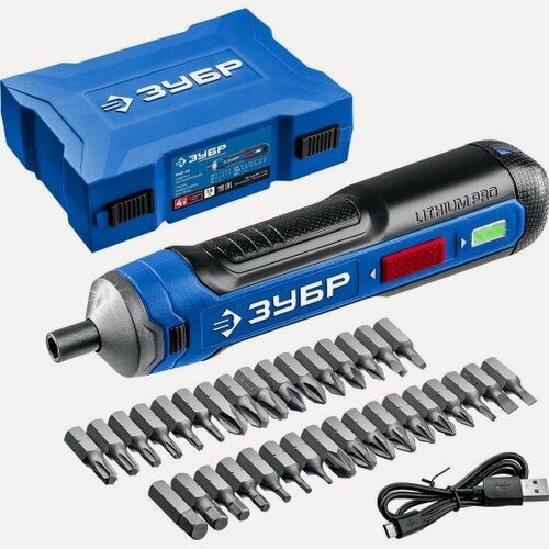 Изображение товара Отвертка аккумуляторная Зубр PSD-4S, серия «профессионал»