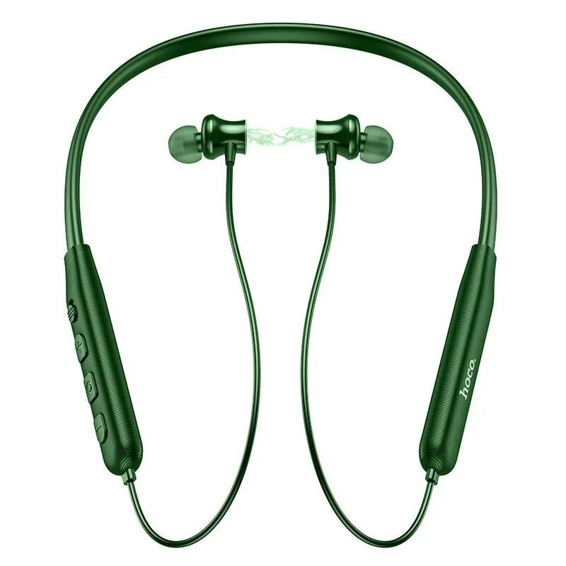 Наушники беспроводные HOCO ES64 dark green, тёмно-зелёные Bluetooth 5.3