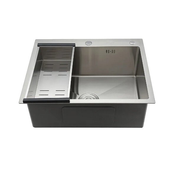 фото Мойка кухонная Gappo GS6050 сатин 600х500х215 мм, 0.8 мм