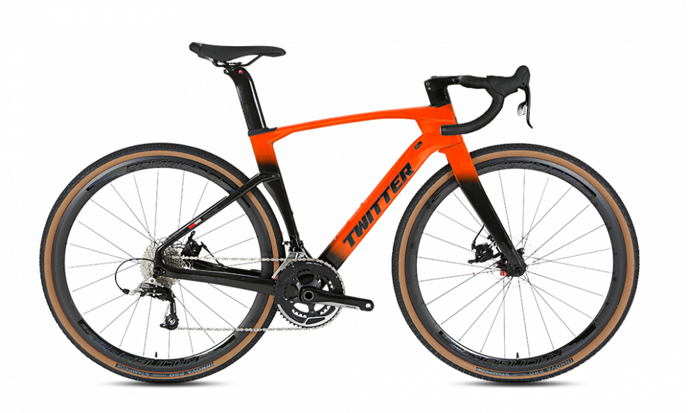 Велосипед Twitter Gravel-V2 Carbon R7000-22S 54" серый