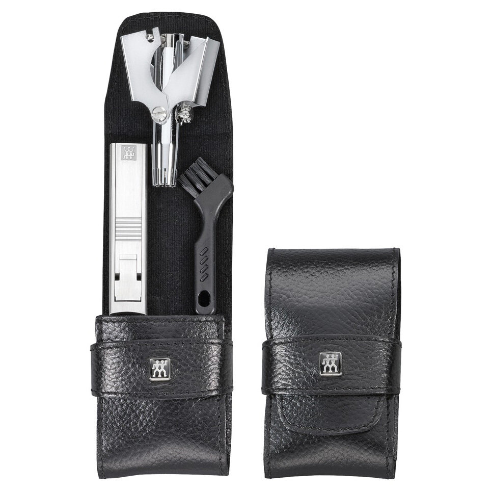 Маникюрный набор Twinox мужской, 3 пр, нержавеющая сталь, черный, серия Manicure sets, Zwilling, 97106-004