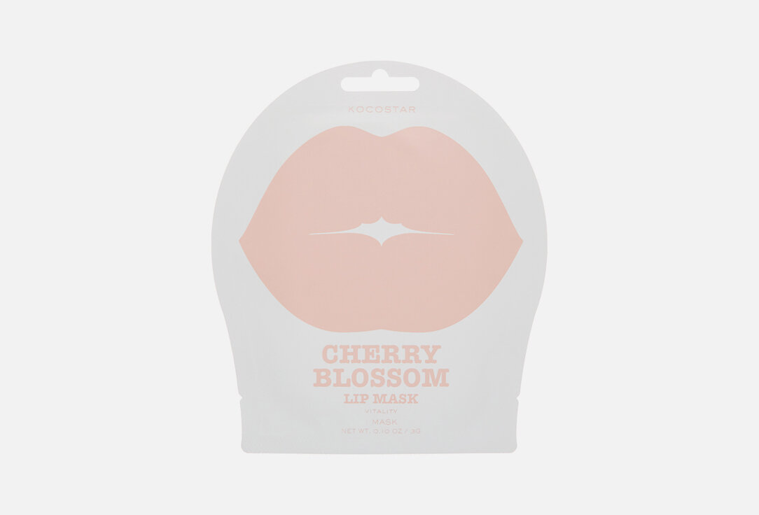 Гидрогелевая маска для губ Kocostar CHERRY BLOSSOM / количество 1 шт