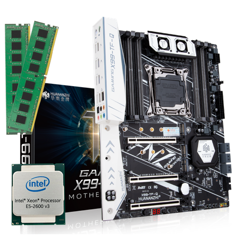 Материнская плата в комплекте с Huananzhi TF Intel Xeon E5 2698 v3 16 Гб DDR4 REG ECC 2400 МГц 2720000₽