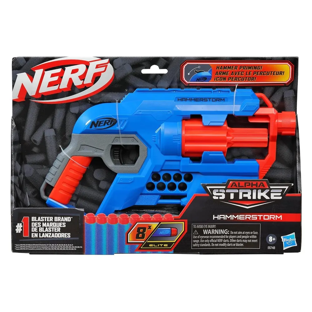 Бластер Hasbro Nerf Alpha Strike Hammerstorm (E6748) - фото №6