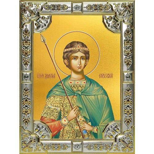 Икона Димитрий Солунский великомученик великомученик димитрий солунский икона в резной деревянной рамке
