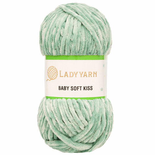 Пряжа для вязания LadyYarn 'BABY SOFT KISS' 100гр 100м (100% микрополиэстер) (SL1005 светло-бирюзовый), 5 мотков