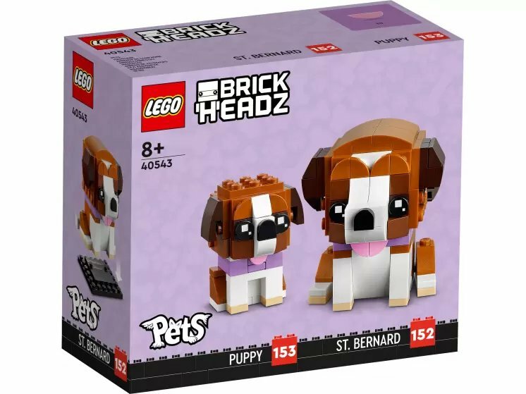 Конструктор LEGO BrickHeadz 40543 Сувенирный набор Сенбернар