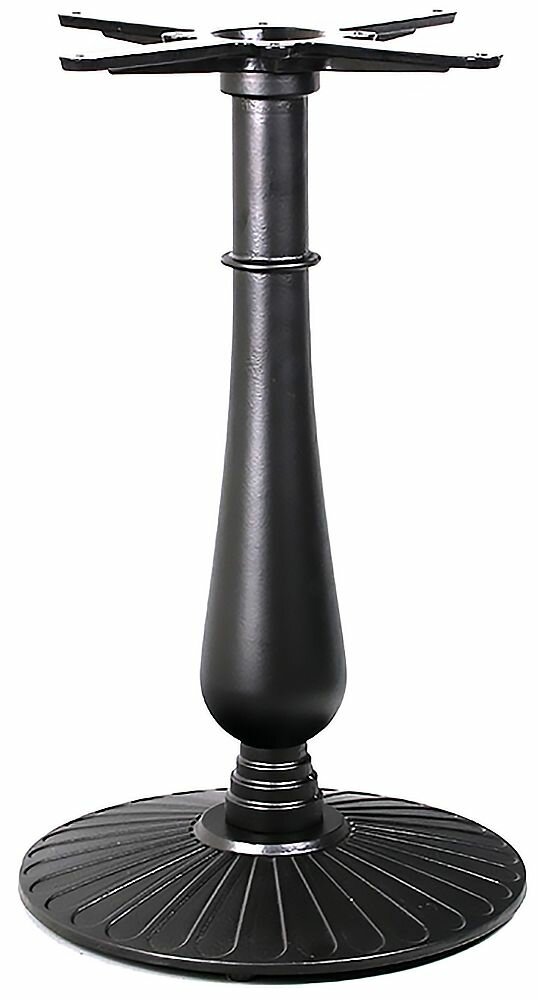 Подстолье 1024EM STOOL MARKET черный, круглая столешница, круглое основание