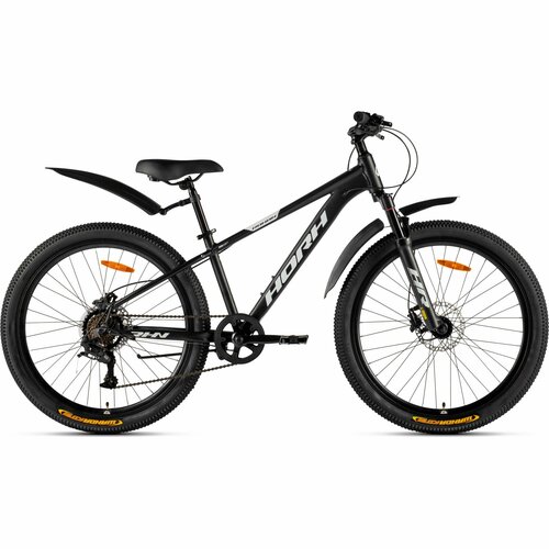 Велосипед HORH ROHAN RHNHD 60 26 2024 Black-White подростковый для мальчиков алюминиевая рама 7 скоростей дисковые гидравлические колеса 26 на рост 150-160 см 33910₽