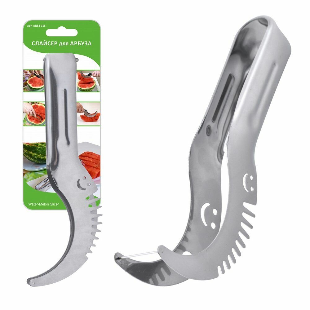 Слайсер Мультидом для арбуза, нержавеющая сталь, длина 24,5 см (AN53-116)