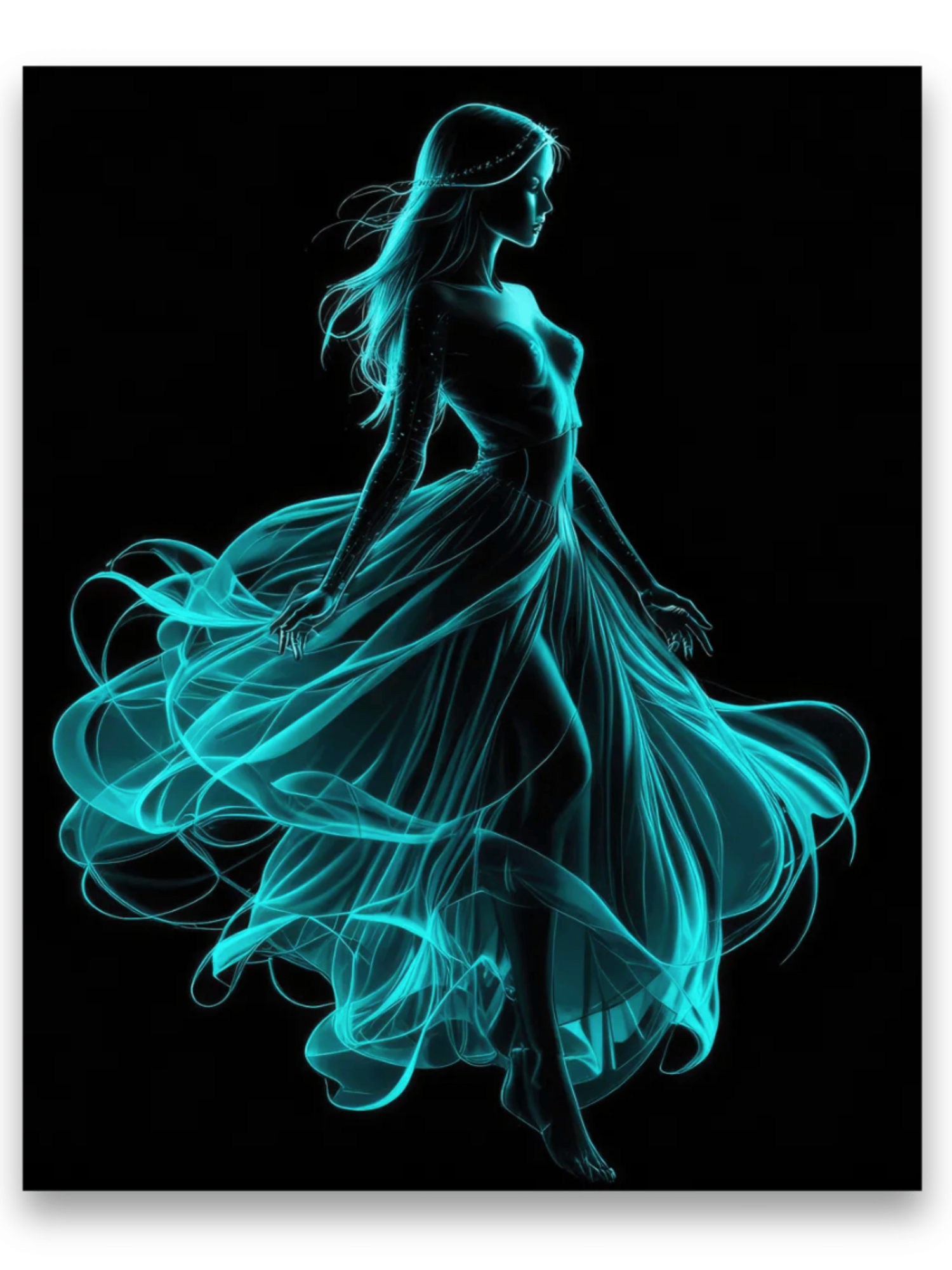 Алмазная мозаика на подрамнике 40х50/Светящиеся стразы