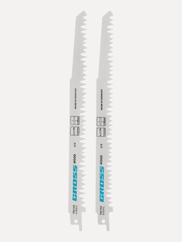 Изображение товара Полотна по дереву для сабельной пилы 4052 - S1531L 210 x 5-6, 5 мм, фигур. рез, 2 шт Gross 782102