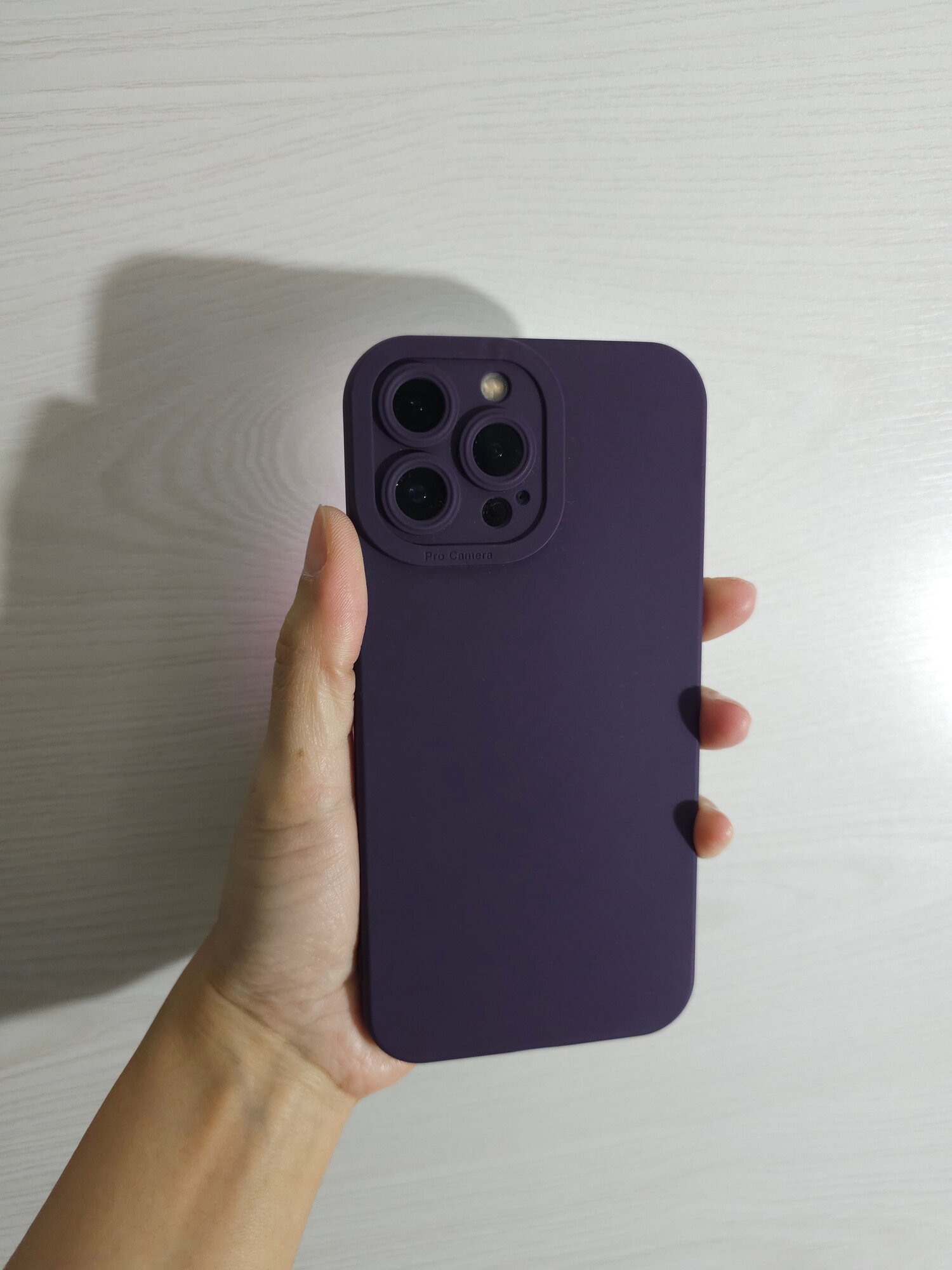 Чехол на iPhone 13 Pro Max "Soft Touch", силикон, матовый, ударопрочный, фиолет