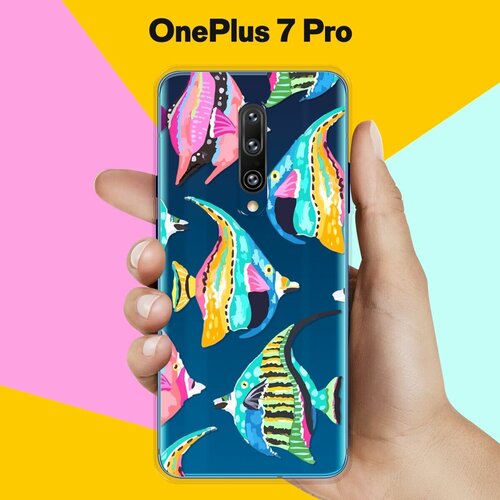 Силиконовый чехол на OnePlus 7 Pro Рыбы / для ВанПлас 7 Про силиконовый чехол на oneplus 7 pro ванплас 7 про абстракция небо