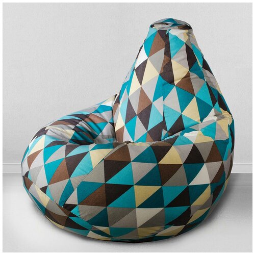 фото Mypuff кресло-мешок груша, размер xххl-комфорт, мебельный хлопок, ромб