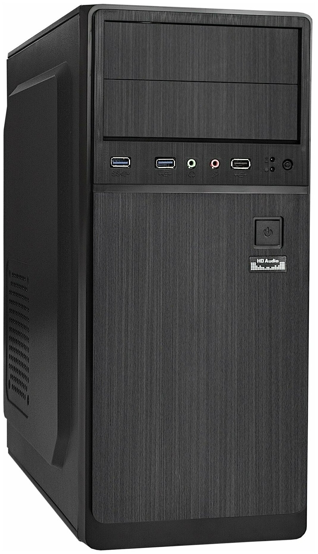 Корпус Miditower ExeGate XP-402U2 (ATX, без БП, 1*USB+2*USB3.0, аудио, черный) EX287140RUS