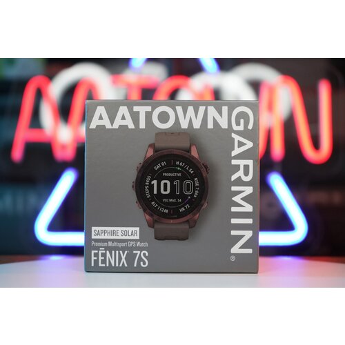 Garmin Fenix 7S Sapphire Solar - Dark Bronze Titanium with Shale Gray Band 010-02539-28 9999000₽