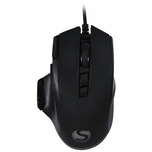 Мышь SUNWIND SW-M850G, игровая, оптическая, проводная, USB, черный [gm815]