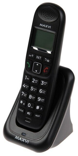 Радиотелефон DECT Maхvi AM-01 Caller ID интерком спикерофон АОН конференц-связь черный