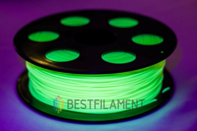 Флоуресцентный PLA пластик Bestfilament желтый для 3D-принтеров 0,5 кг (1,75 мм)