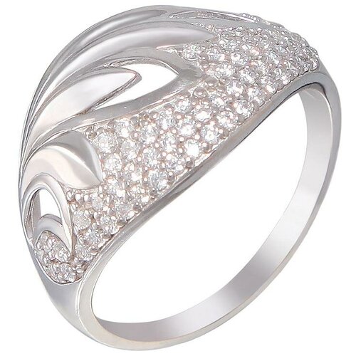 фото Эстет кольцо с 58 фианитами из серебра н11к152601, размер 16.5