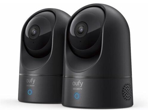 Камеры наблюдения Anker eufy Indoor Cam 2K Pan Tilt 2шт черные (T8413G11)